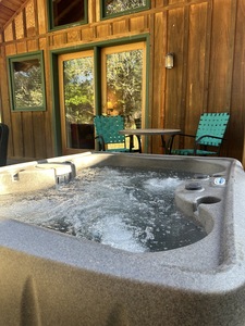 Queen Cabin With Hot Tub and Kitchen Photo 5